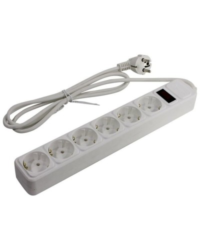 SP6W-150. Сетевой фильтр 6 розеток, 5м, белый. 5bites в Новомосковске