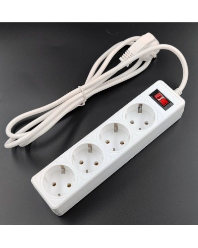SP4W-530 GARDA. Сетевой фильтр 4 розетки,3м, белый. 5bites в Новомосковске