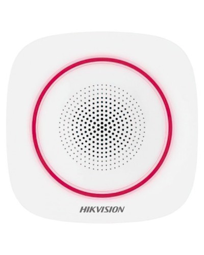 DS-PS1-II-WE(RU) Red Indicator. Оповещатель свето-звуковой радиоканальный. AX PRO Hikvision в Новомосковске