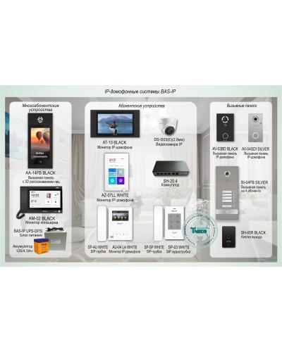 ДМФ-004. IP-домофонные системы BAS-IP. BAS-IP в Новомосковске