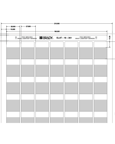 ELAT-18-361-2.5 (уп. 2500 шт.): Этикетка в Новомосковске
