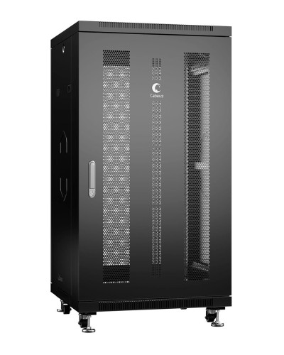 ND-05C-22U60/80-BK (8563c). Шкаф телекоммуникационный 19 напольный 22U. CABEUS в Новомосковске