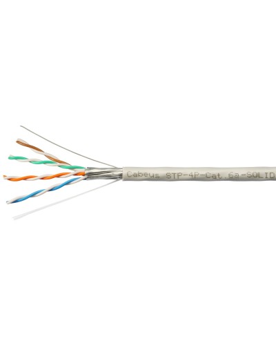 STP-4P-Cat.6a-SOLID-IN-PVC (7196c). Кабель «витая пара» (LAN) для структурированных систем связи. CABEUS в Новомосковске