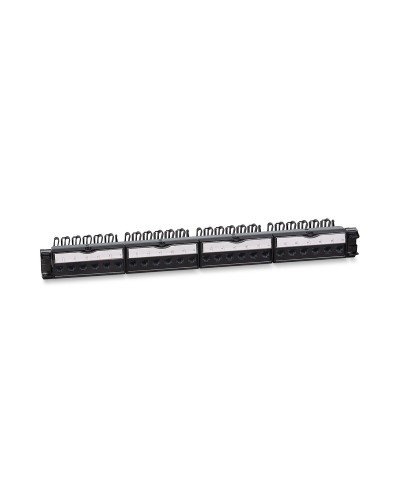 PL-24-KJ-RJ45-Cat.6a-180T (11832c): Патч-панель 19" (1U), 24 порта RJ-45, категория 6a, с задним кабельным организатором в Новомосковске
