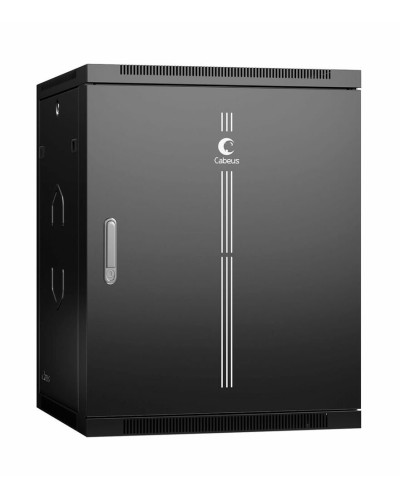 SH-05F-15U60/60m-R-BK (10746c). Шкаф телекоммуникационный 19 настенный 15U. CABEUS в Новомосковске