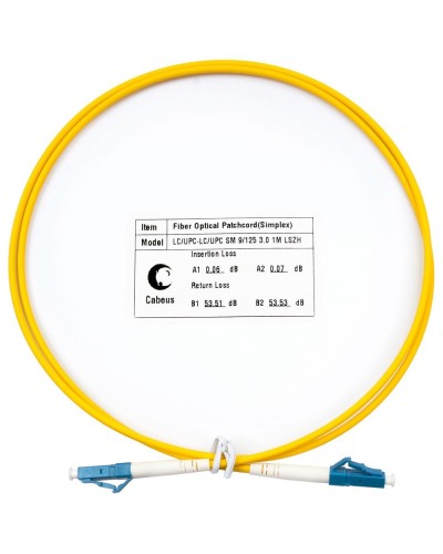 FOP(s)-9-LC-LC-1,5m (8332c). Патч-корд оптический. CABEUS в Новомосковске