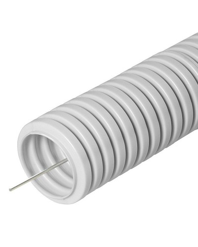 FCPL-16-PVC-100-1-GY (11227c): Труба гофрированная гибкая, лёгкая с протяжкой в Новомосковске
