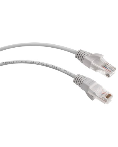 PC-UTP-RJ45-Cat.5e-0.15m (8984c), серый. Патч-корд медный. CABEUS в Новомосковске