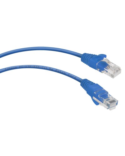 PC-UTP-RJ45-Cat.5e-0.3m-BL (7662c), синий. Патч-корд медный. CABEUS в Новомосковске