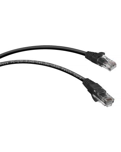 PC-UTP-RJ45-Cat.5e-2m-BK-LSZH (9539c), чёрный. Патч-корд медный. CABEUS в Новомосковске