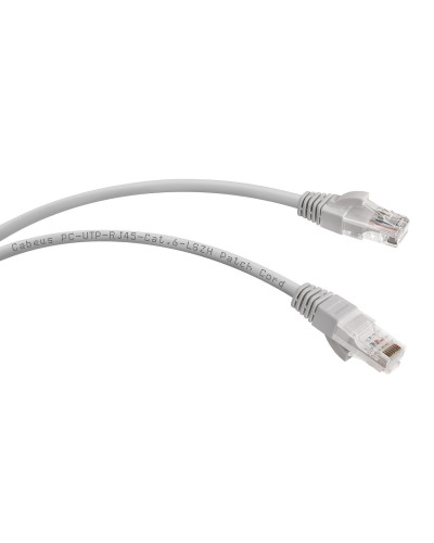 PC-UTP-RJ45-Cat.6-1m-LSZH (8877c), серый. Патч-корд медный. CABEUS в Новомосковске