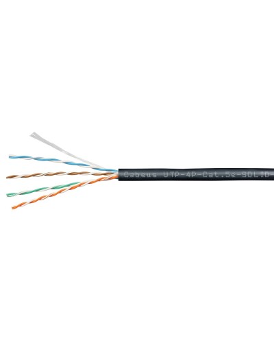 UTP-4P-Cat.6-SOLID-OUT-LSZH-UV-100 (9641c-5). Кабель «витая пара» (LAN) для структурированных систем связи. CABEUS в Новомосковске