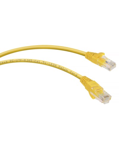 PC-UTP-RJ45-Cat.5e-1.5m-YL-LSZH (9498c), желтый. Патч-корд медный. CABEUS в Новомосковске