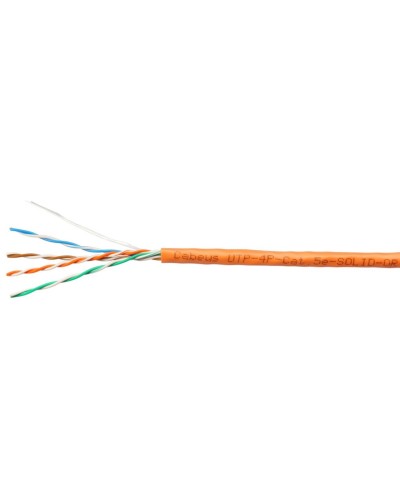 UTP-4P-Cat.5e-SOLID-LSZH-OR-LIGHT-100 (10993c-5). Кабель «витая пара» (LAN) для структурированных систем связи. CABEUS в Новомосковске