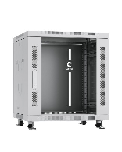 SH-05C-12U60/60 (7645c). Шкаф телекоммуникационный 19 напольный 12U. CABEUS в Новомосковске