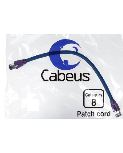 PC-SSTP-RJ45-Cat.8-10m-LSZH (9706c), серый. Патч-корд медный. CABEUS в Новомосковске