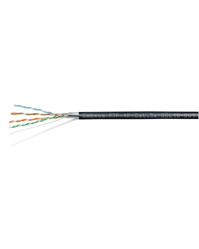 FTP-4P-Cat.5e-SOLID-OUT-LSZH-UV (7176c). Кабель «витая пара» (LAN) для структурированных систем связи. CABEUS в Новомосковске