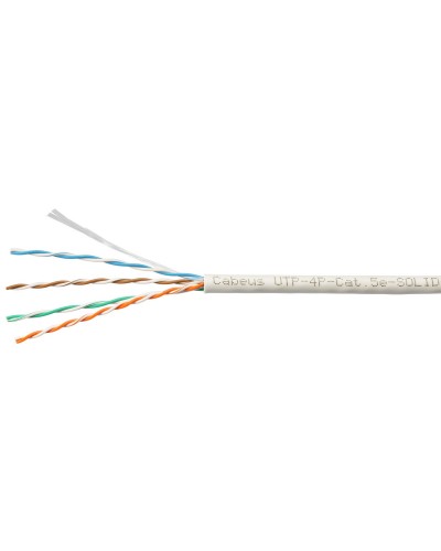 UTP-4P-Cat.5e-SOLID-LSZH-GY-LIGHT (9996c). Кабель «витая пара» (LAN) для структурированных систем связи. CABEUS в Новомосковске