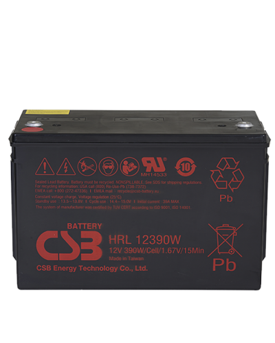 CSB HRL 12390W. Аккумулятор герметичный свинцово-кислотный. CSB в Новомосковске