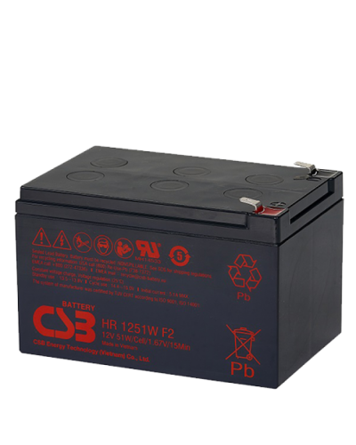 CSB HR 1251W. Аккумулятор герметичный свинцово-кислотный. CSB в Новомосковске