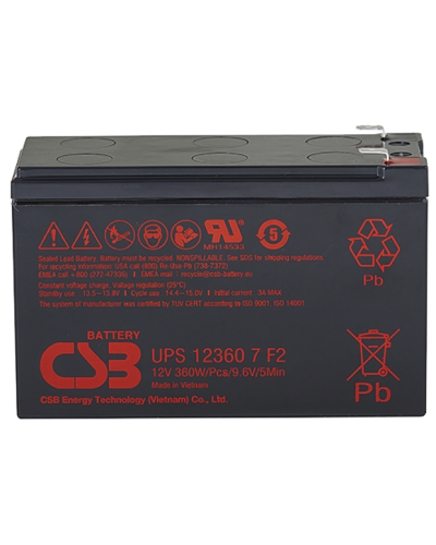 CSB UPS 123607. Аккумулятор герметичный свинцово-кислотный. CSB в Новомосковске