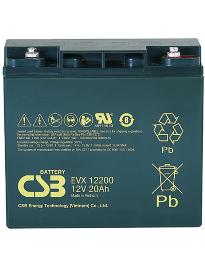 CSB EVX 12200. Аккумулятор герметичный свинцово-кислотный. CSB в Новомосковске