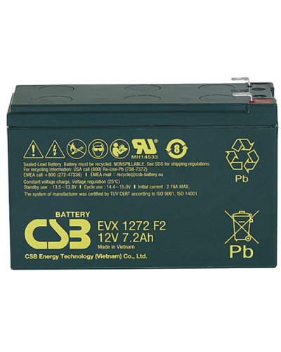 CSB EVX 1272. Аккумулятор герметичный свинцово-кислотный. CSB в Новомосковске