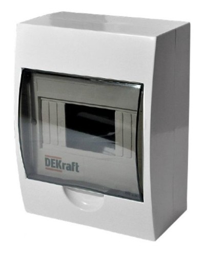 ЩРН-П-6 IP41 настенный (31009DEK). Щиток модульный с прозрачной дверцей. DEKraft в Новомосковске