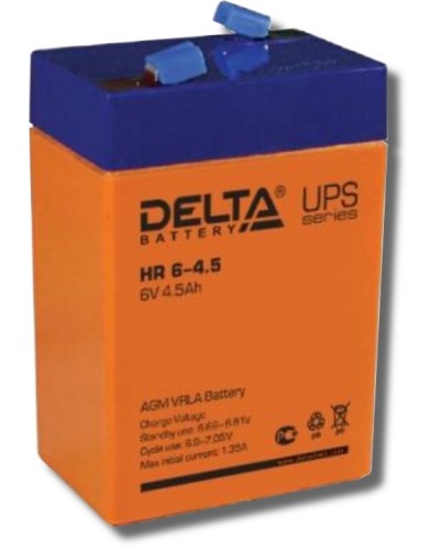 Delta HR 6-4.5. Аккумулятор герметичный свинцово-кислотный. Delta в Новомосковске