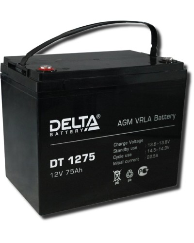 Delta DT 1275. Аккумулятор герметичный свинцово-кислотный. Delta в Новомосковске