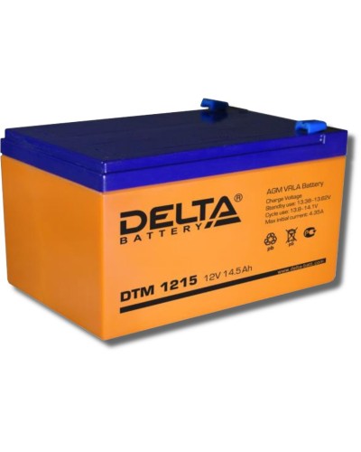 Delta DTM 1215. Аккумулятор герметичный свинцово-кислотный. Delta в Новомосковске