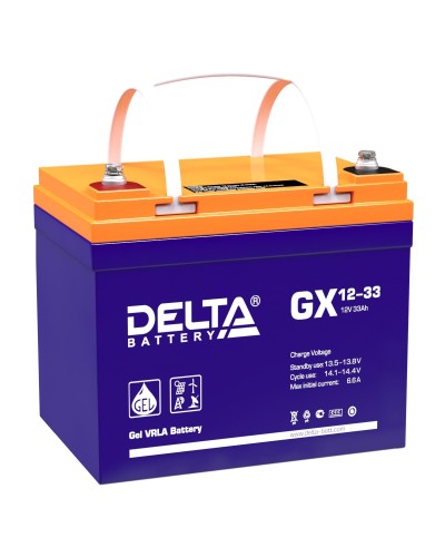 Delta GX 12-33. Аккумулятор герметичный свинцово-кислотный. Delta в Новомосковске