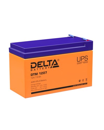 Delta DTM 1207. Аккумулятор герметичный свинцово-кислотный. Delta в Новомосковске