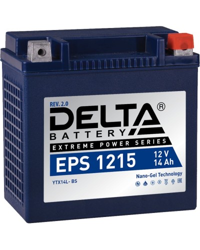Delta EPS 1215. Аккумулятор герметичный свинцово-кислотный стартерный. Delta в Новомосковске