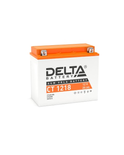 Delta CT 1218. Аккумулятор герметичный свинцово-кислотный стартерный. Delta в Новомосковске