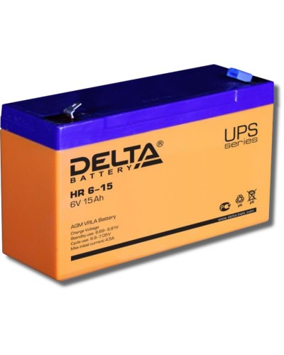Delta HR 6-15. Аккумулятор герметичный свинцово-кислотный. Delta в Новомосковске