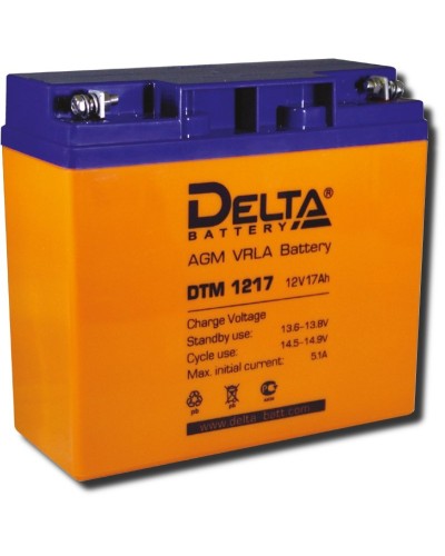 Delta DTM 1217. Аккумулятор герметичный свинцово-кислотный. Delta в Новомосковске