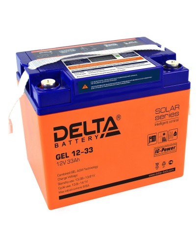 Delta GEL 12-33. Аккумулятор герметичный свинцово-кислотный. Delta в Новомосковске