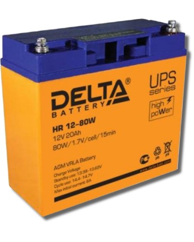 Delta HR 12-80 W. Аккумулятор герметичный свинцово-кислотный. Delta в Новомосковске
