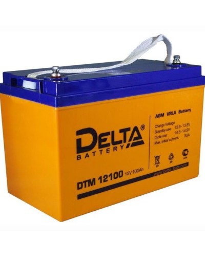 Delta DTM 12100 L. Аккумулятор герметичный свинцово-кислотный. Delta в Новомосковске