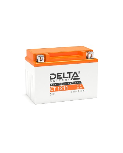 Delta CT 1211. Аккумулятор герметичный свинцово-кислотный стартерный. Delta в Новомосковске