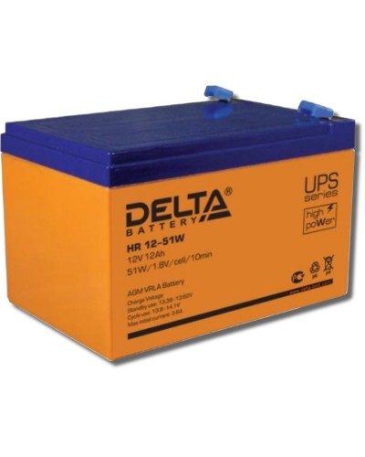Delta HR 12-51 W. Аккумулятор герметичный свинцово-кислотный. Delta в Новомосковске