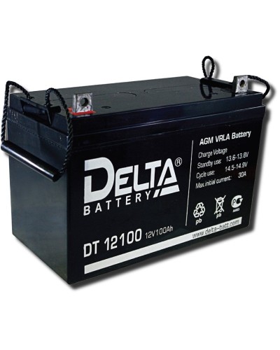 Delta DT 12100. Аккумулятор герметичный свинцово-кислотный. Delta в Новомосковске