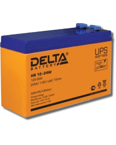 Delta HR 12-24 W. Аккумулятор герметичный свинцово-кислотный. Delta в Новомосковске