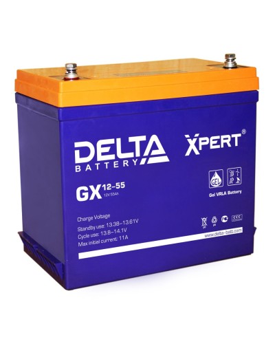 Delta GX 12-55. Аккумулятор герметичный свинцово-кислотный. Delta в Новомосковске