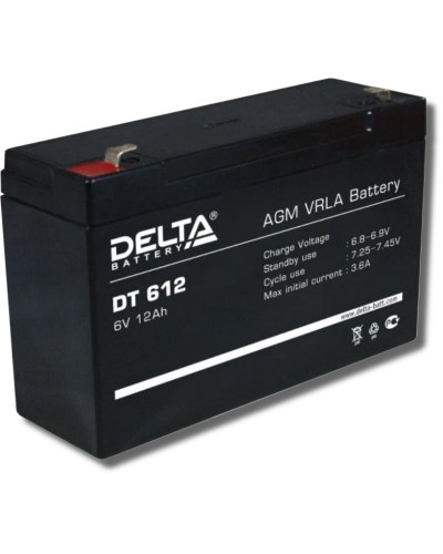 Delta DT 612. Аккумулятор герметичный свинцово-кислотный. Delta в Новомосковске