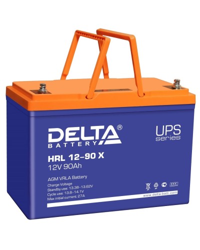 Delta HRL 12-90 X. Аккумулятор герметичный свинцово-кислотный. Delta в Новомосковске