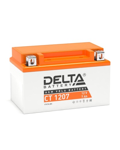 Delta CT 1207. Аккумулятор герметичный свинцово-кислотный стартерный. Delta в Новомосковске