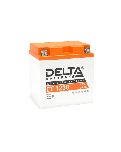 Delta CT 1230. Аккумулятор герметичный свинцово-кислотный стартерный. Delta в Новомосковске