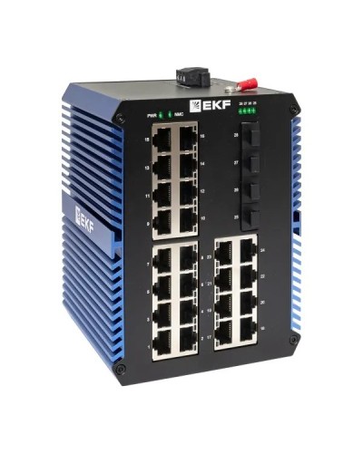 TSX-U-4GX/SFP-24GTP. Промышленный неуправляемый коммутатор. EKF в Новомосковске